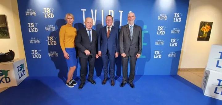 Inga Šileikienė, Andrius Kubilius, Šarūnas Vaitkus ir Ramutis Šeštokas