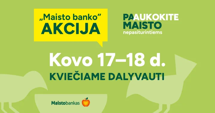 Jau šį penktadienį prasideda pavasarinė „Maisto banko“ akcija – nuotrauka 1