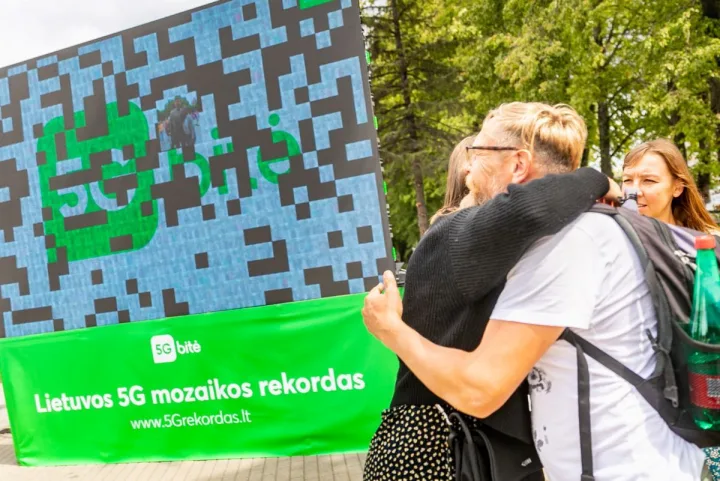 Pasiektas naujas Lietuvos rekordas – sukurta didžiausia 5G internetu perduota nuotraukų mozaika – nuotrauka 2