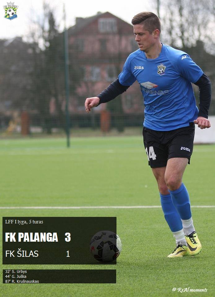 Atkakliose rungtynėse FK „Palanga” iškovojo trečią pergalę