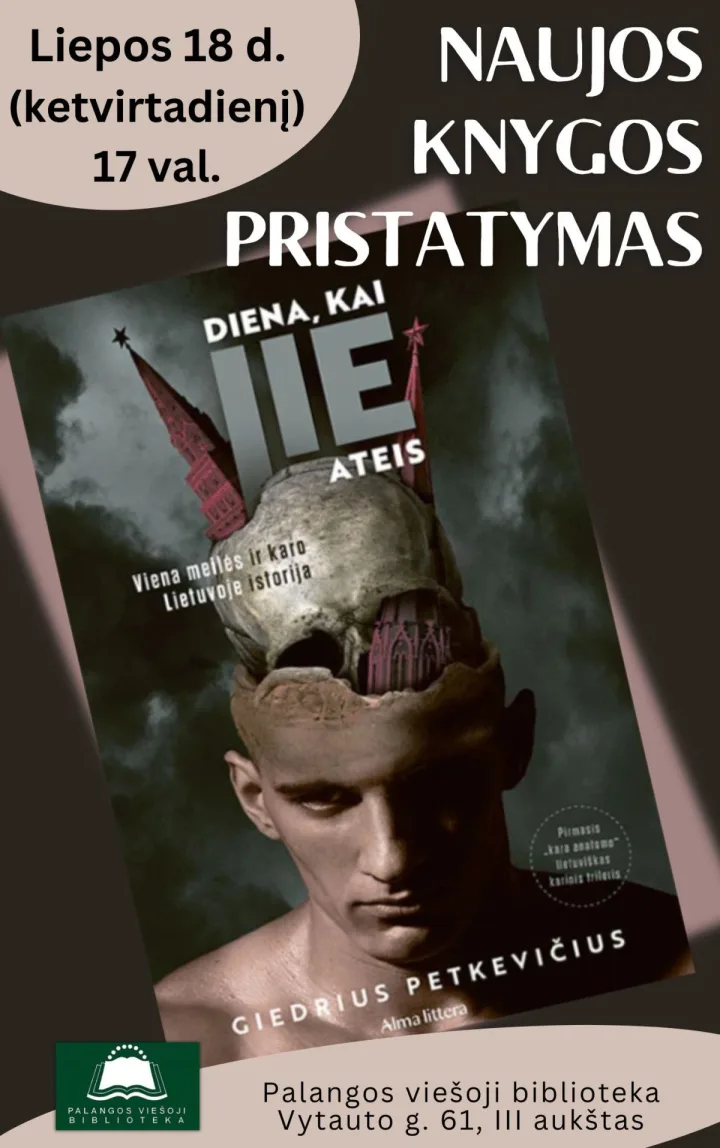 Giedriaus Petkevičiaus naujausio romano „Diena, kai JIE ateis“ pristatymas