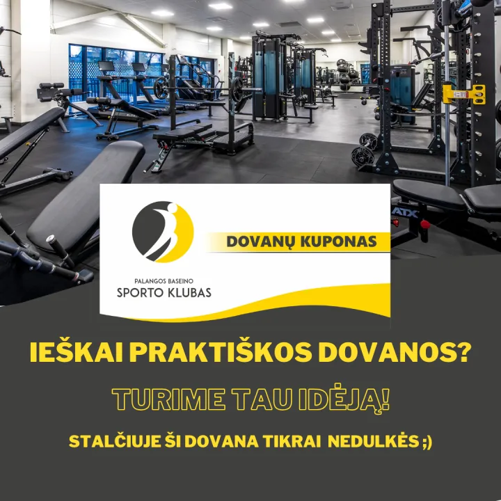 Ieškai praktiškos dovanos? Palangos baseino sporto klubo dovanų kuponas – tokia!