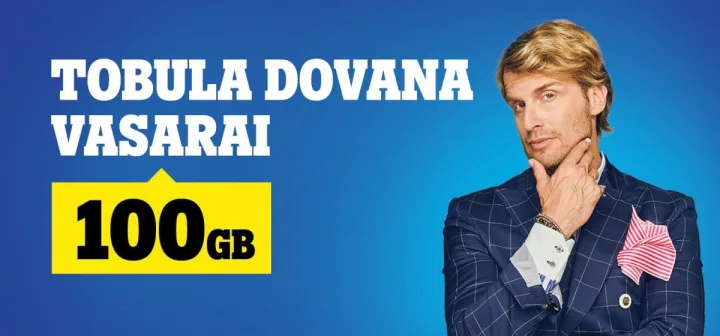 Vasarą naršykite laisvai – „Tele2“ dovanoja net 100 GB