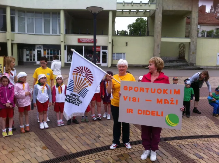Festivalyje dalyvavo ir lopšelio-darželio „Gintarėlis” bendruomenė.