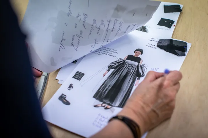 Magdalenos Brozdos eskizai operos „Karalius Rodžeris“ kostiumams. Foto K. Mystkowski KFP (1)