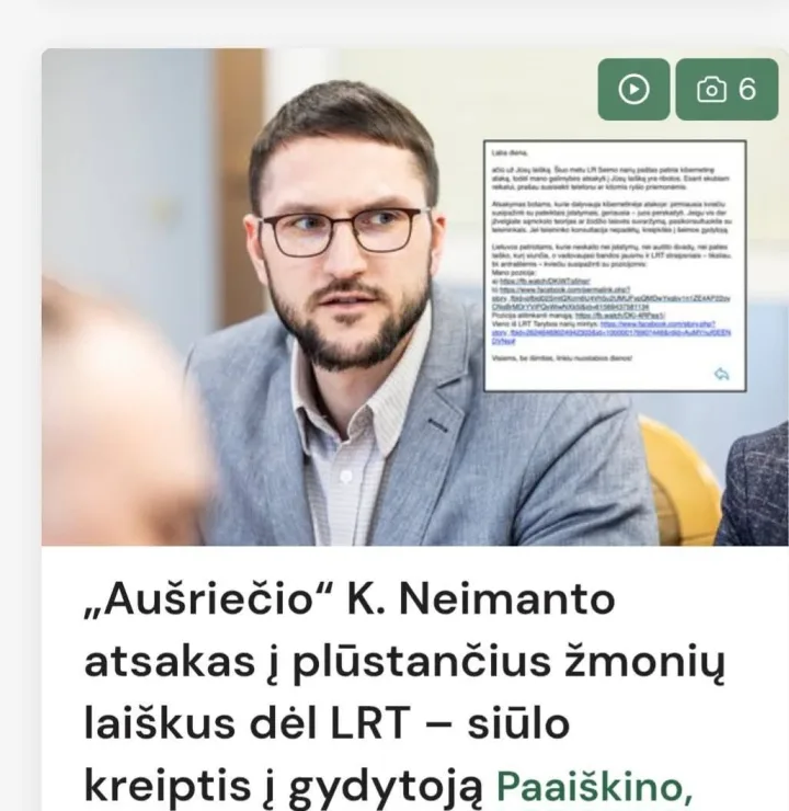 Palangos meras Šarūnas Vaitkus: „Šalin rankas nuo laisvo žodžio“
