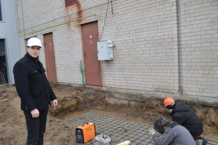 „Irdaiva“ betonavimo darbų vadovas, Egidijus Daukšys: „Šią savaitę atliekami   betonavimo darbai.“
