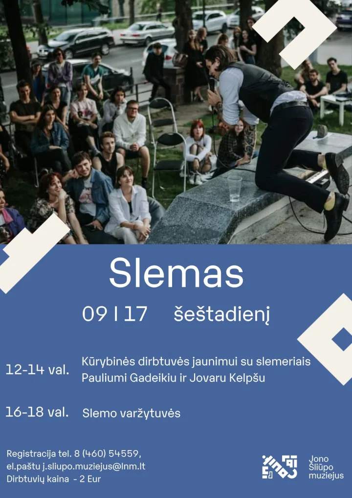 Jono Šliūpo muziejuje – kūrybinio rašymo dirbtuvės ir slemas – nuotrauka 1