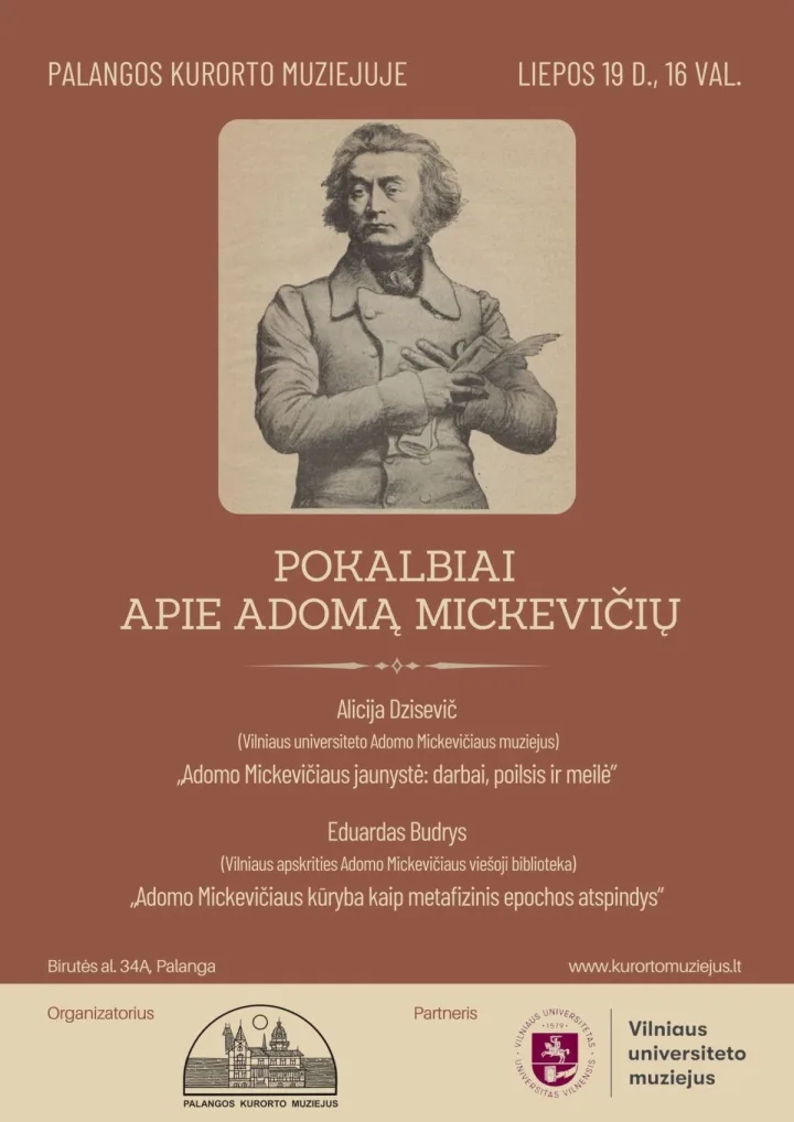 Kviečiame pokalbiui apie Adomą Mickevičių