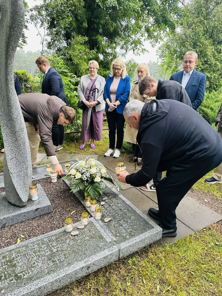 Palangoje pagerbtos pirmosios žydų žudynių aukos – nuotrauka 2
