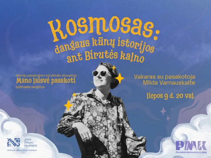 Kosmosas: dangaus kūnų istorijos ant Birutės kalno – vakaras su istorijų pasakotoja Milda Varnauskaite ir saksofonininku Kazimieru Jušinsku
