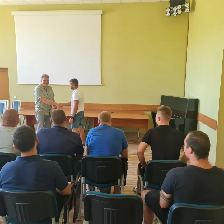 Palangos „Pušynas“ po reabilitacijos atgal į frontą išlydėjo šešis ukrainiečius karius (FOTO GALERIJA) – nuotrauka 2