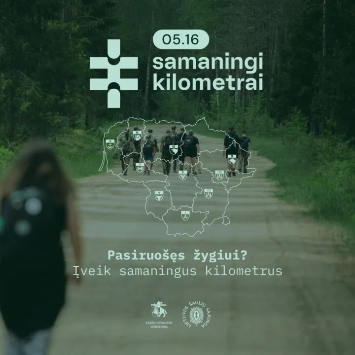 Kvietimas prisidėti prie pilietinės iniciatyvos „Samaningi kilometrai“
