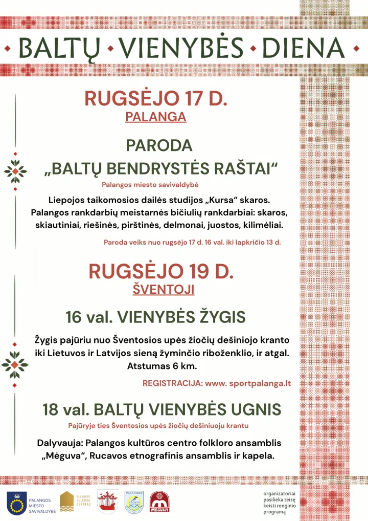 Baltų vienybės dienai skirti renginiai Palangoje ir Šventojoje – nuotrauka 1