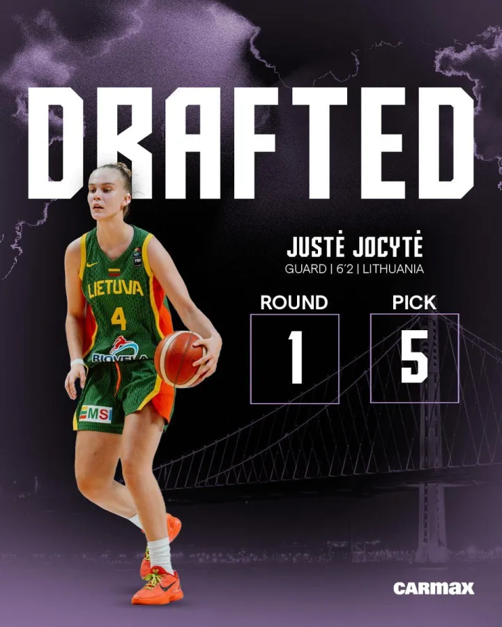 Istorinė naktis: Justė Jocytė – aukščiausiai WNBA biržoje pašaukta lietuvė