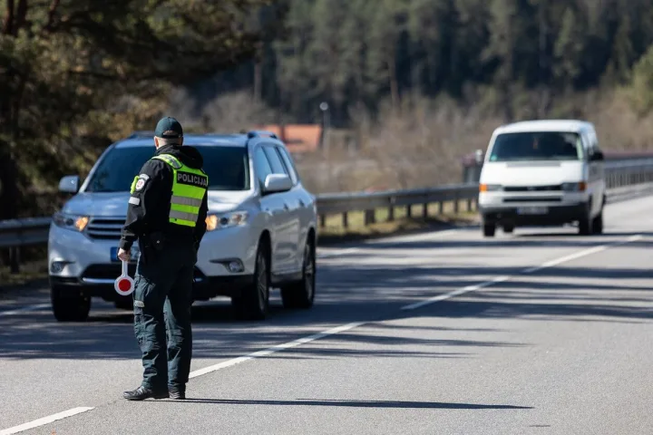 Kelių policija | P. Peleckio / BNS nuotr.