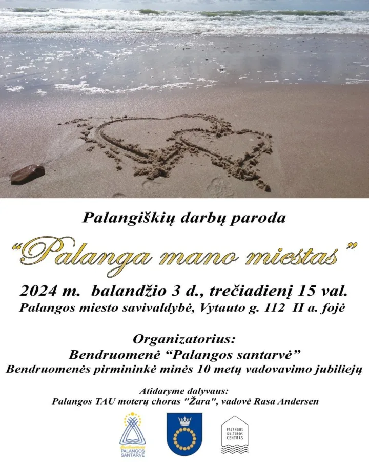 Balandžio 3 d. Savivaldybėje - parodos "Palanga - mano miestas" parodos atidarymas