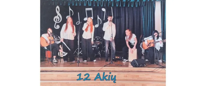 Gimnazijos grupei „12 akių“ – II-oji vieta Respublikiniame lietuviškos estradinės dainos konkurse!