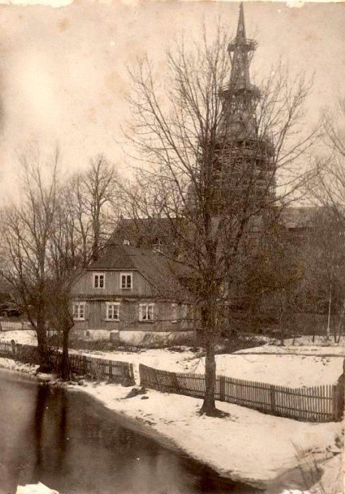 Palangos bažnyčia. Iš „Lietuva senose fotografijose“.