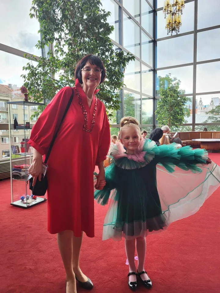 Smiltė ir jos mokytoja Valdonė Juozapavičienė