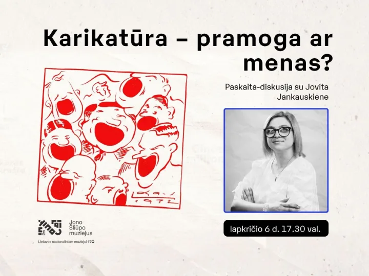 Paskaita-diskusija su Jovita Jankauskiene „Karikatūra – pramoga ar menas?“