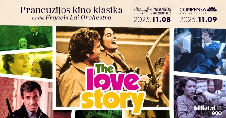 The Love story show su Francis Lai orchestra – lapkričio 8 d., 18 val., Palangos koncertų salėje