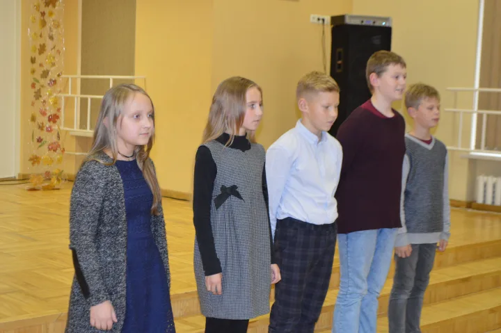 Jaunieji palangiškiai taip pat padeklamavo keletą poeto eilėraščių.