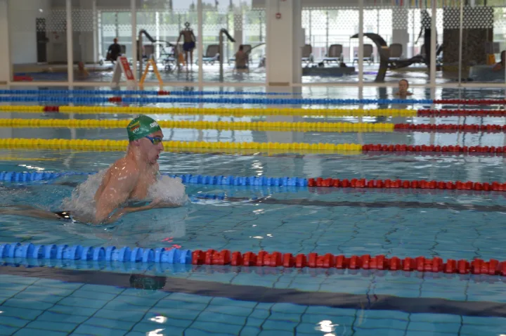 Palangos baseine – kurorto moksleivių susitikimas su Lietuvos olimpiečiais D. Rapšiu, A. Šidlausku bei D. Margevičiumi – nuotrauka 3