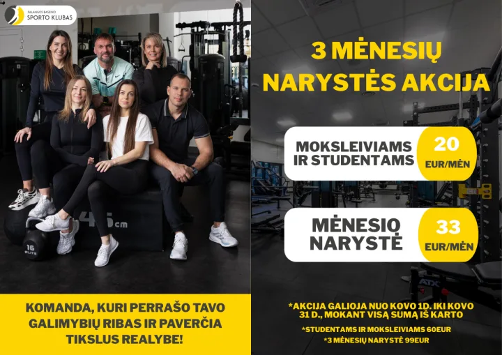 Jeigu ieškote ne tik treniruoklių, bet ir juos derinti su baseinu, Palangos baseino sporto klubas – puikus pasirinkimas