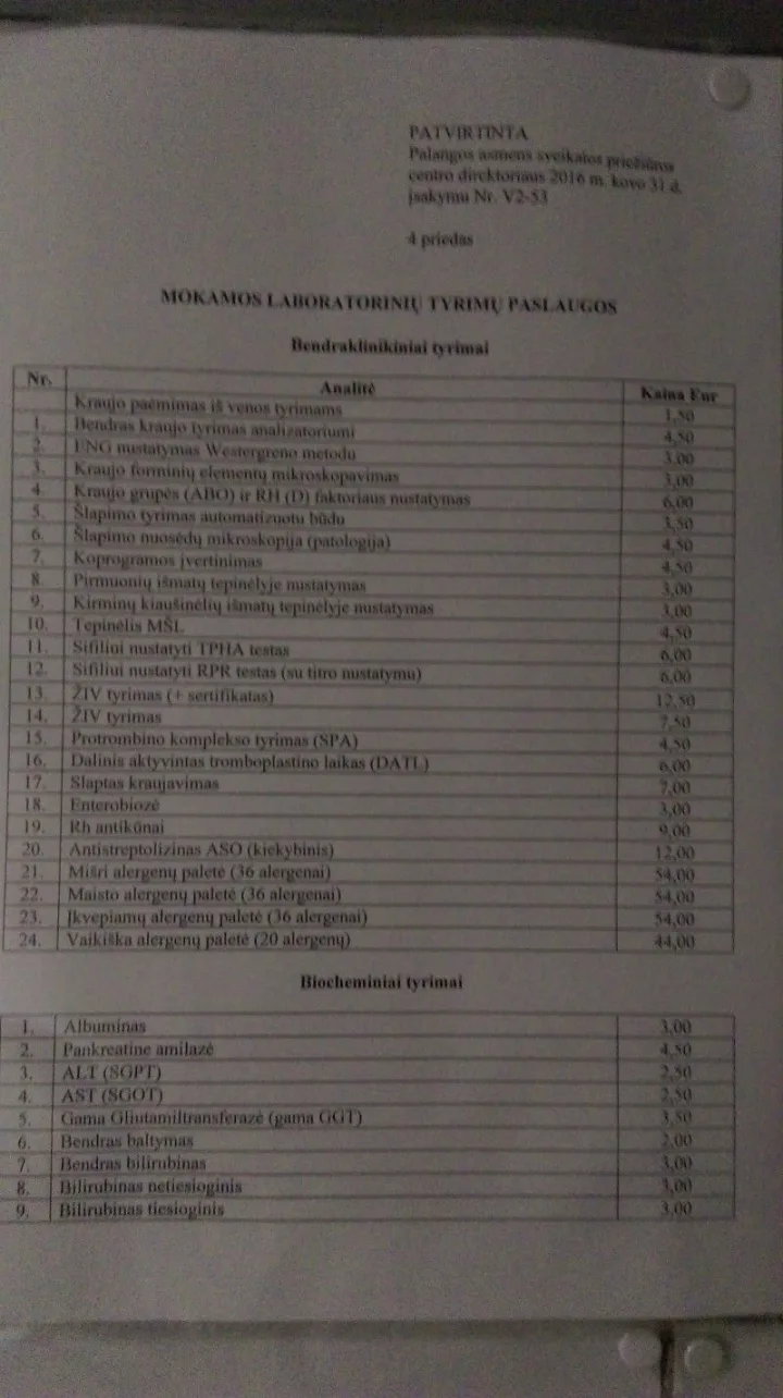 Kada ir kiek reikia mokėti už sveikatos tyrimus?