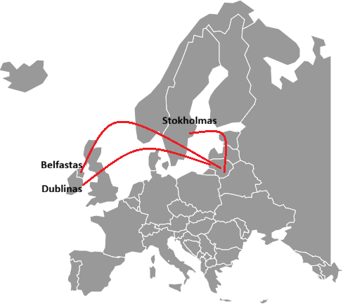 „Ryanair“ naikina tris skrydžių kryptis iš Lietuvos