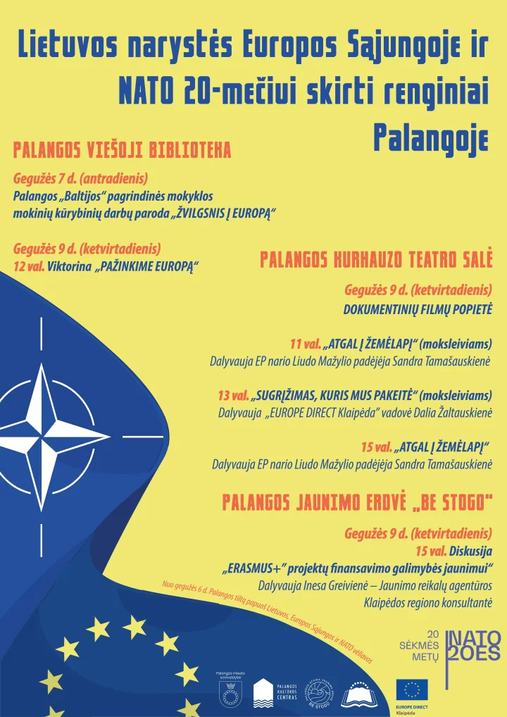 Lietuvos narystė ES ir NATO: 20 metų sėkmės. Minėjimas Palangoje – nuotrauka 1