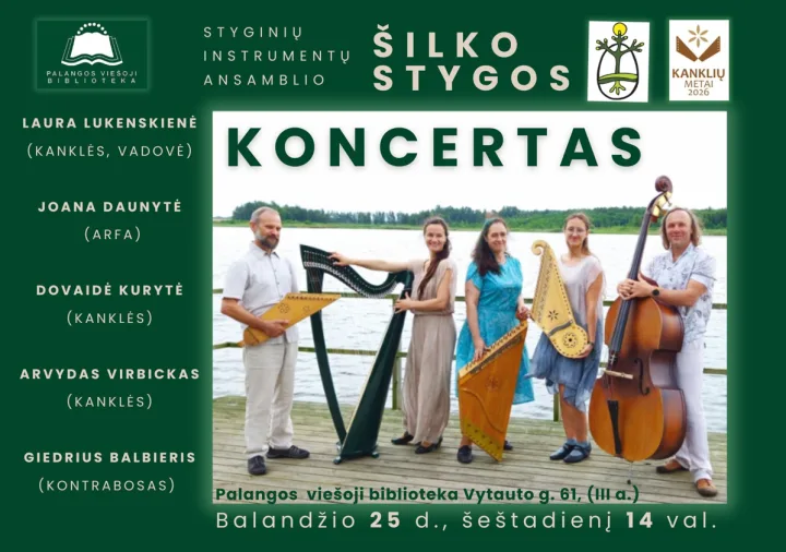 Bibliotekoje – ansamblio „Šilko stygos“ koncertas