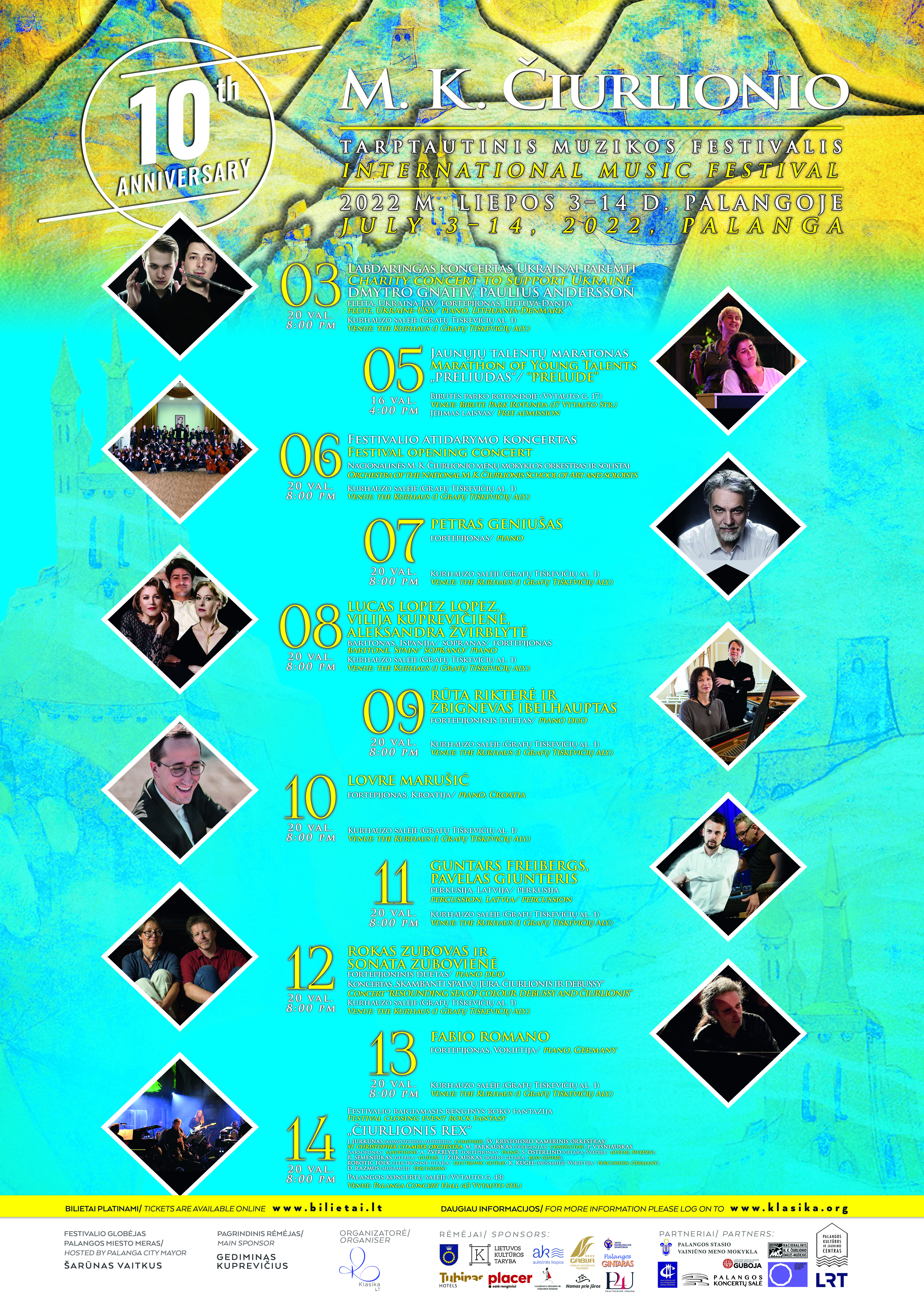 Palangoje – jubiliejinis M. K. Čiurlionio muzikos festivalis ir išskirtiniai svečiai iš viso pasaulio – nuotrauka 1