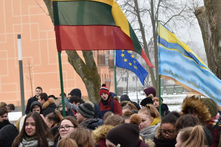Gimnazistai dalyvavo tradiciniame žygyje – nuotrauka 1