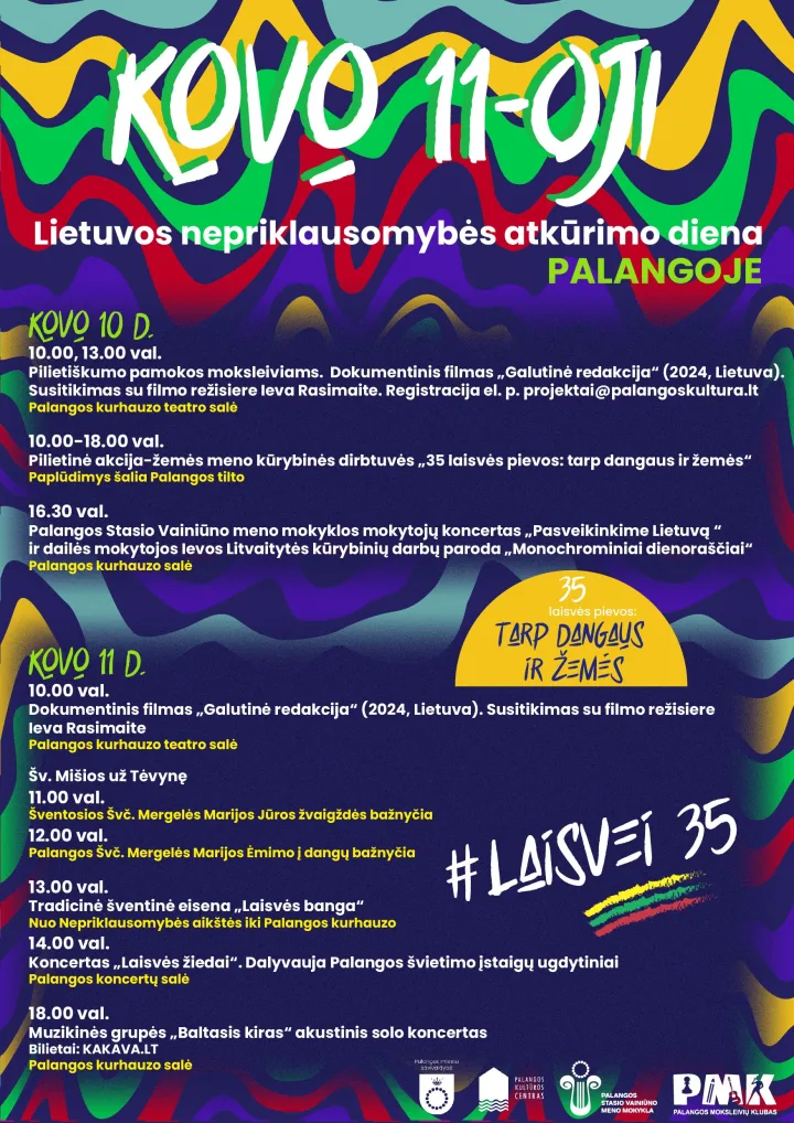 Kovo 11-osios minėjimas Palangoje: 35 laisvės pievos – nuotrauka 1
