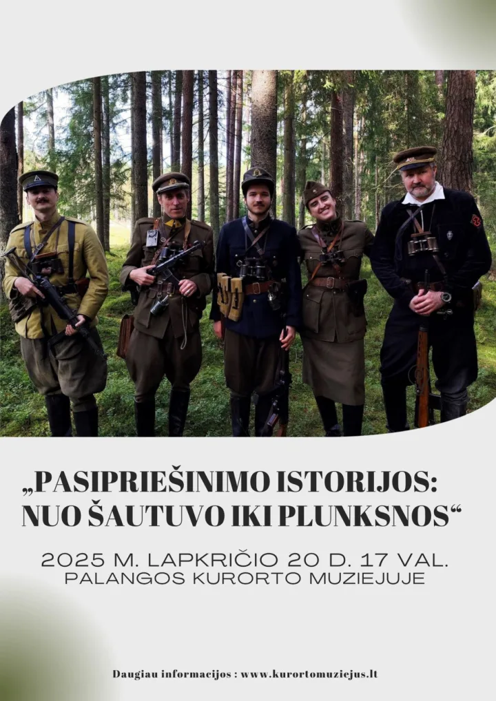 „Pasipriešinimo istorijos: nuo šautuvo iki plunksnos“