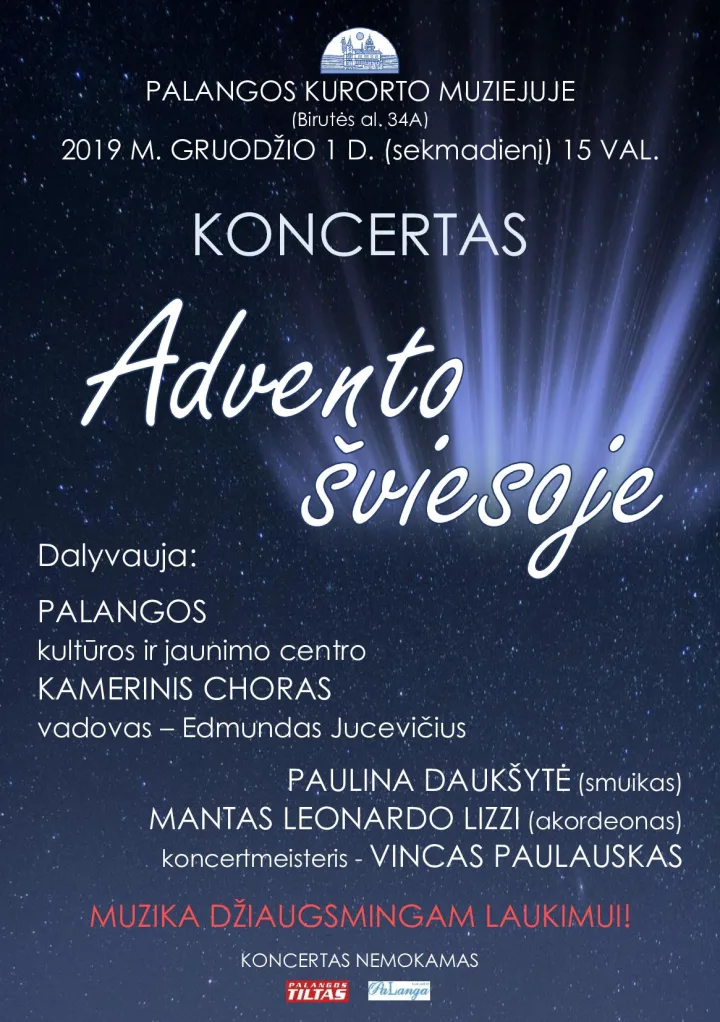 Kurorto muziejus kviečia į koncertą „Advento šviesoje“