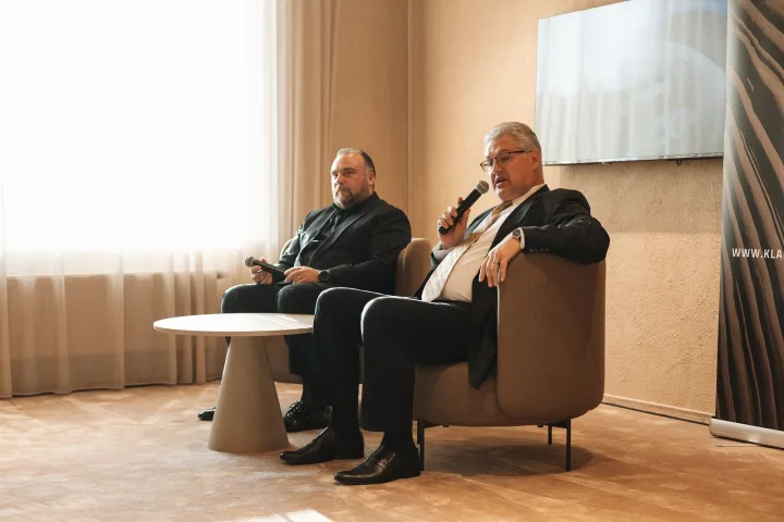 Kęstutis Jakeliūnas ir Tomas Ambrozaitis. Dominyko Mažūno nuotrauka