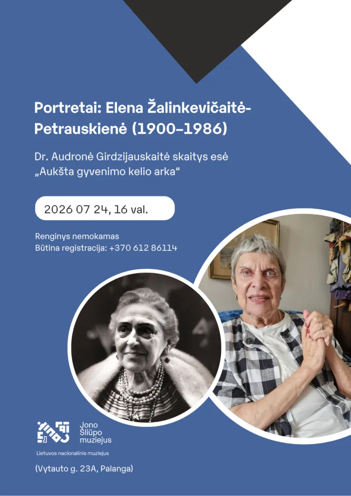 Portretai: Elena Žalinkevičaitė-Petrauskienė (1900–1986).  Dr. Audronės Girdzijauskaitės skaitymai