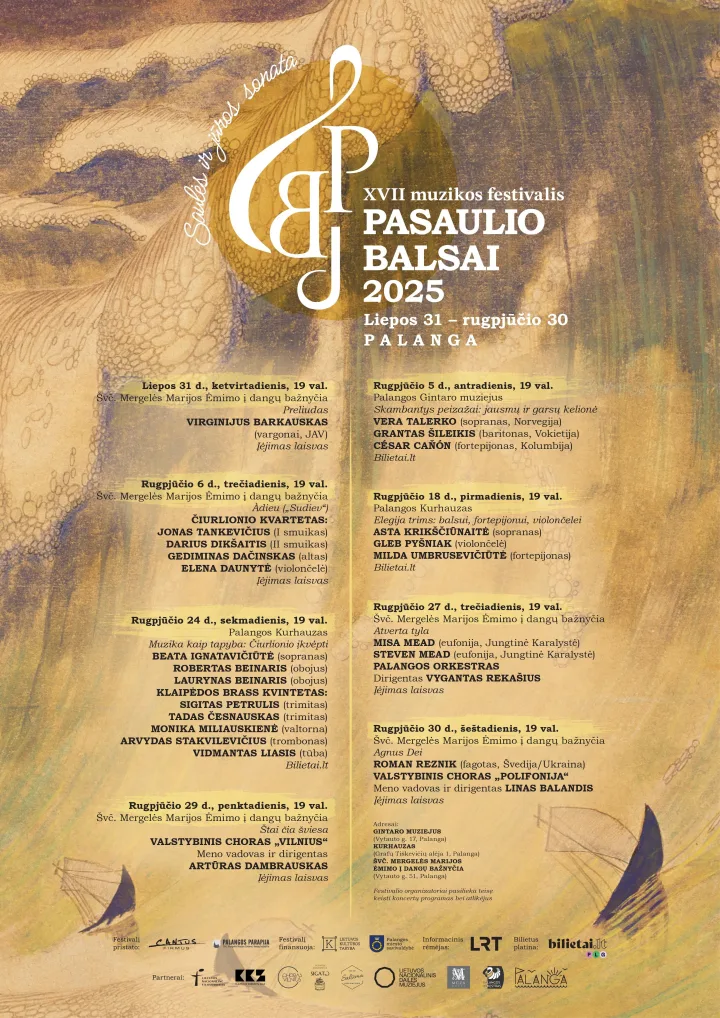 XVII-asis muzikos festivalis „Pasaulio balsai 2025“ | Palanga 2025 m. liepos 31 d. – rugpjūčio 30 d. – nuotrauka 1