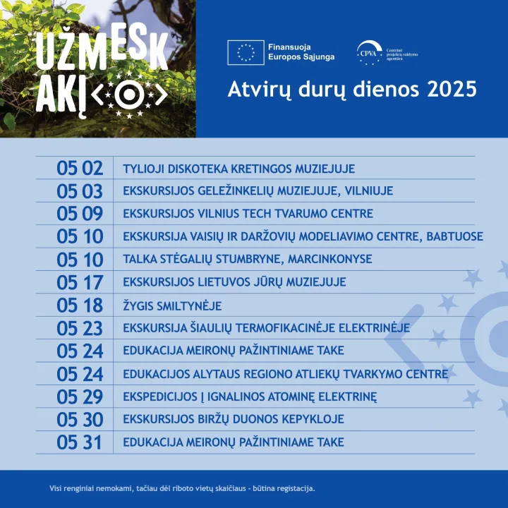 Gegužės 2 d., penktadienį, Kretingos muziejus kviečia į išskirtinį nemokamą renginį – „Tyliąją diskoteką" – nuotrauka 1