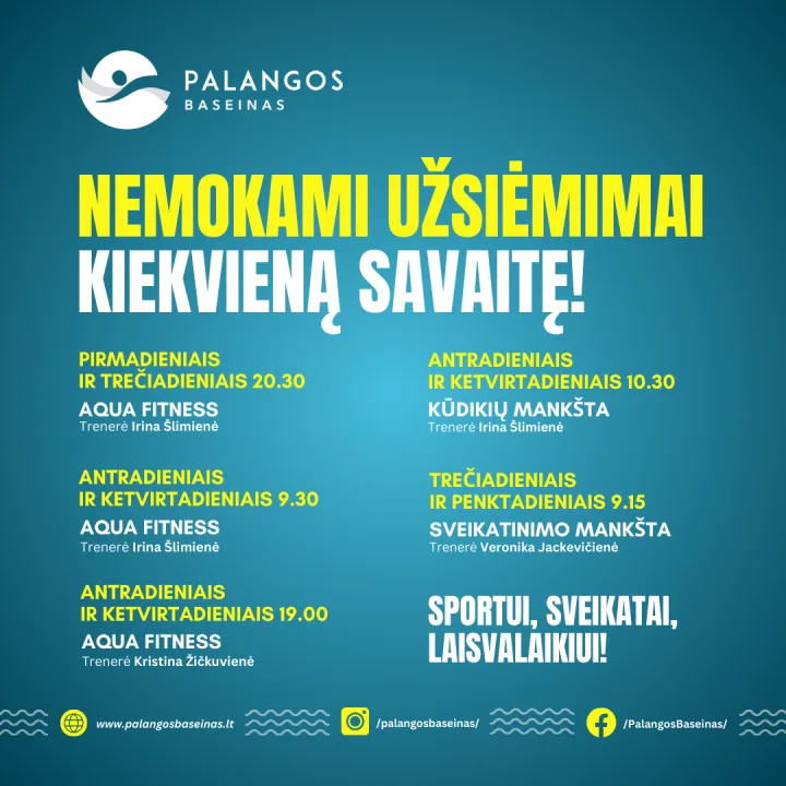 Kviečia į užsiėmimus – nuotrauka 1