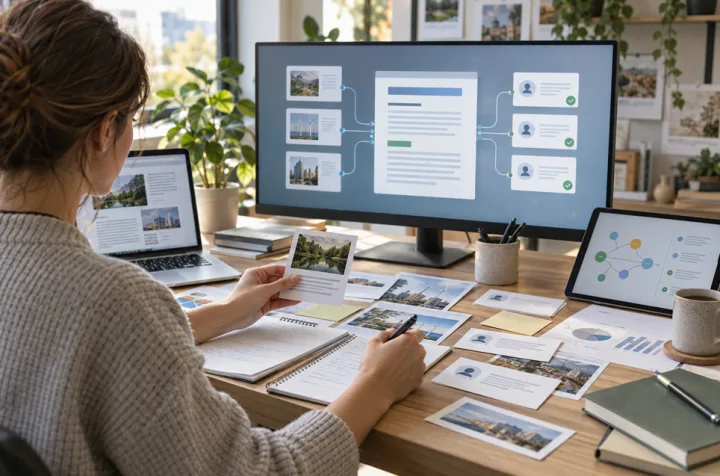 AI SEO turinio optimizavimas prasideda nuo aiškių teiginių, patikimų šaltinių ir realios ekspertinės informacijos.