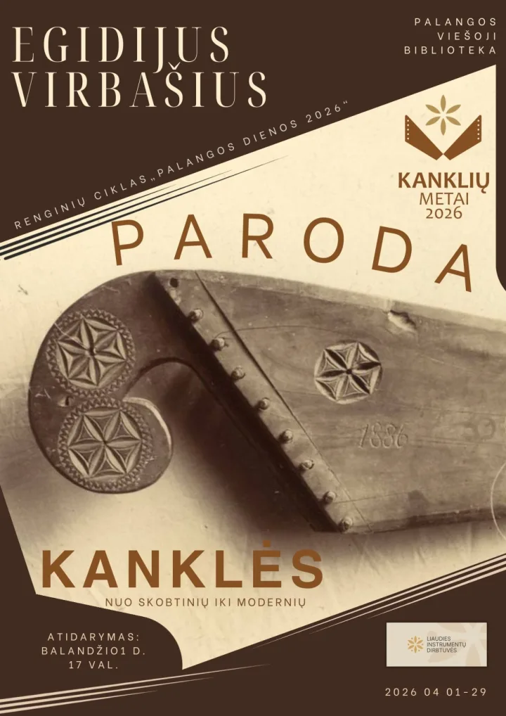 Bibliotekoje – Kanklių metams skirta paroda