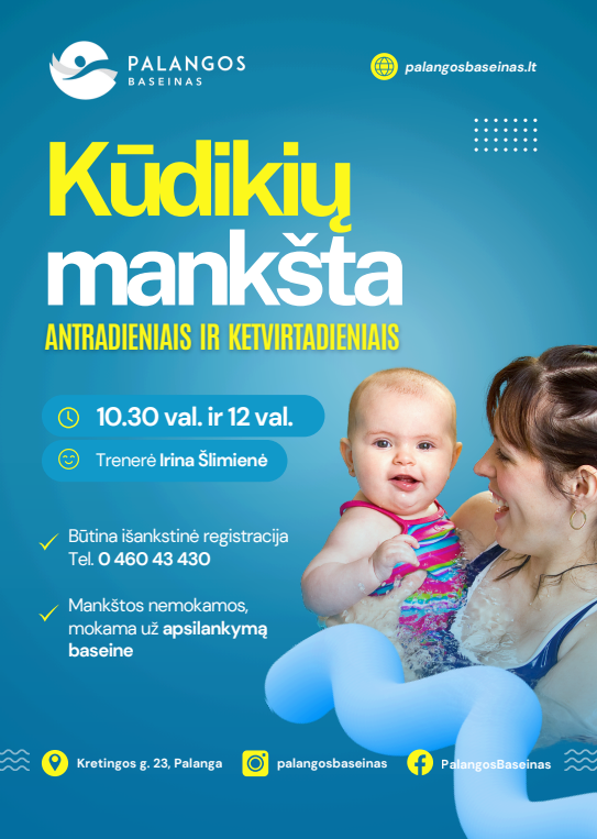 Kūdikių mankšta - Palangos baseine