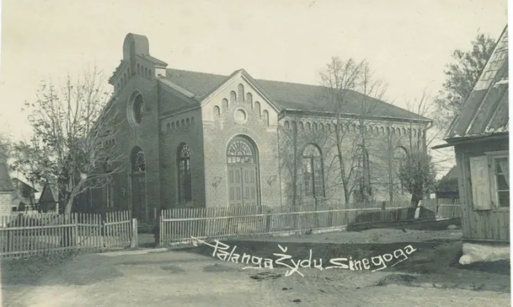 Palangos sinagoga. Apie 1930 m.