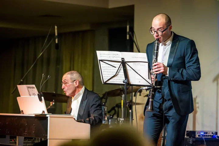 Muzikantai Alexander Paley ir Karolis Kolakauskas