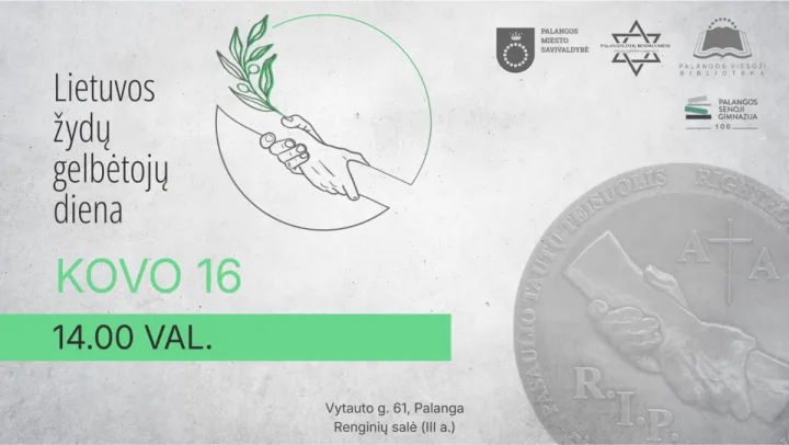 Kviečiame į Lietuvos žydų gelbėtojų dienos minėjimą Palangoje