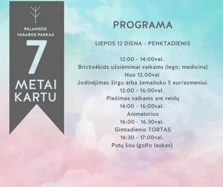 Didžiausio Lietuvoje batutų parko po atviru dangumi septintasis gimtadienis  jau šį penktadienį
